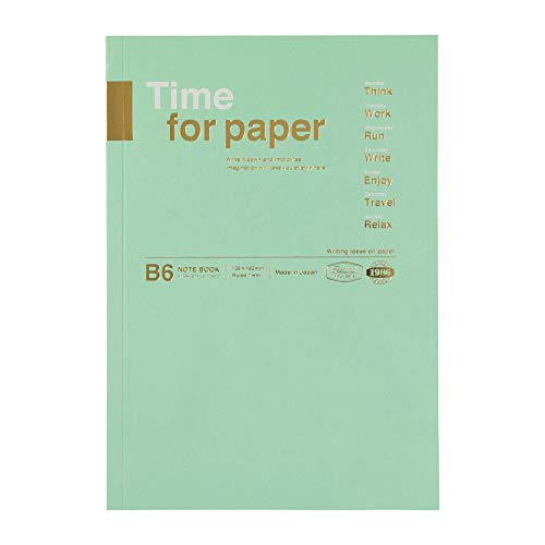 MARK´S Time for Paper Notizbuch aus Papier in der Farbe Mint 72 Seiten B6, Maße: 12,8cm x 18,2cm, TFP-NB02-MI von MARK'S(マークス)
