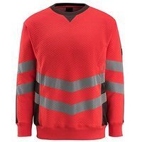 MASCOT® unisex Warnschutz-Langarmshirt Wigton  rot, dunkelanthrazit Größe L von MASCOT®