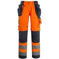 MASCOT® unisex Warnschutzhose Wigan  orange, schwarzblau Größe 46 von MASCOT®