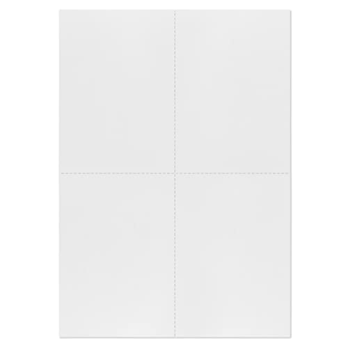 mashpaper Kopierpapier perforiert DIN A4 weiß Karton 100g/m² 4 Abschnitte 500 Blatt je Packung von MASHPAPER