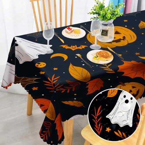 MAST DOO Tischdecke, abwischbar, rechteckig, wasserdicht, Polyester-Tischdecke, Geistergartentischdecke für Zuhause und Party, Festlich, Picknick, Küche, Hochzeit, 140 x 180 cm von MAST DOO