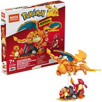 Mattel GAMES Mega Construx HFG06 Pokémon Charmander Evolution Set Bausatz von MATTEL GAMES