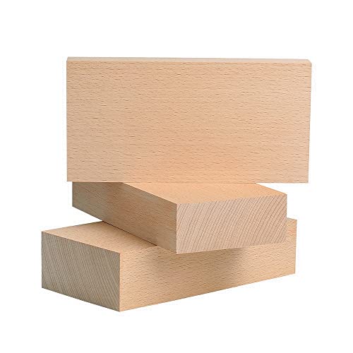 1 x Schnitzholzblöcke, Osteuropa, Buchenholz, Blockstreifen, Panel für DIY Handwerk Material Holzarbeiten Handwerk Schnitzen Holz (10 x 5 x 2 cm) von MATYASIGO