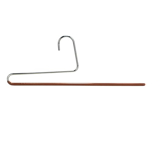 Mawa Trouser Series Open Ended Single Rod Hanger, KH 35U, Non-Slip Pant/Trouser Hanger, Space Saving, Reverse Hook Version, Set of 1, Copper von MAWA