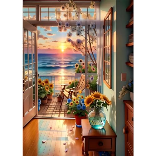 MAXBYE DIY Schöne Landschaft Diamond Painting für Erwachsen, 5D Diamond Painting Bilder Set, Malen nach Zahlen Diamant Kunst Handwerk für Home Wand Décor 30x40cm von MAXBYE