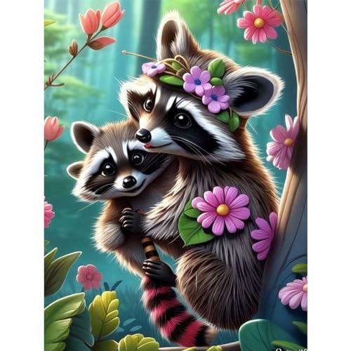 MAXBYE Koala DIY Diamond Painting Set für Erwachsen, 5D Blume Diamant Painting Bilder Kinder, Diamond Art Painting Kit für Home Wand Décor 30x40cm von MAXBYE