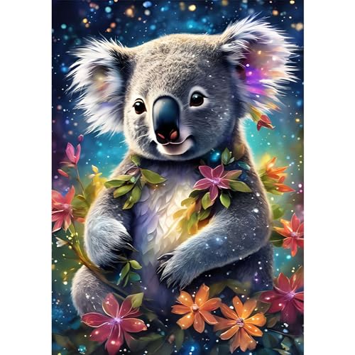 MAXBYE Koala DIY Diamond Painting für Erwachsen, Tier 5D Diamond Painting Bilder Set, Diamant Kunst Handwerk für Home Wand Décor 30x40cm von MAXBYE