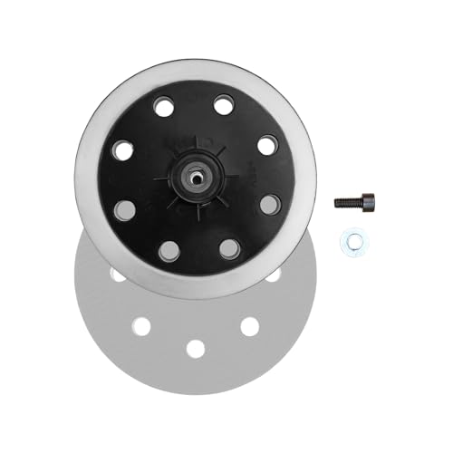 MAXXT Schleifpad 180mm-Profi Schleifscheibe für Trockenbauschleifer- 8 Loch - rund - mit Schrauben und Abstandshaltern von MAXXT