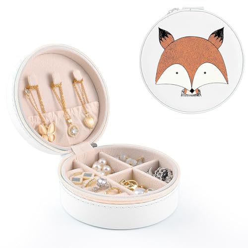 MAYCARI Schmuckkästchen Reise PU-Leder Schmuckschatulle Kleine Schmucketui für Ringe,Ohrringe,Halskette Mini Schmuck Organizers für Mädchen Geschenk von MAYCARI