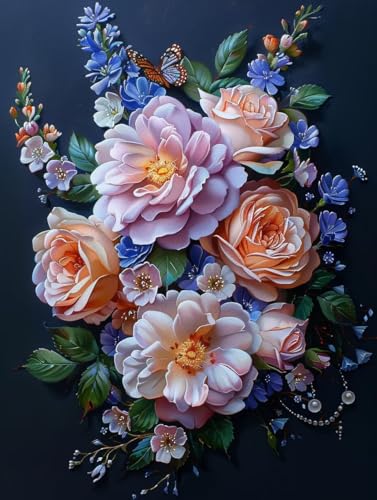 Blume Malen Nach Zahlen Erwachsene, Pflanzen Malen Nach Zahlen, DIY Handgemalt Ölgemälde Kit mit Pinseln Acrylfarbe, Paint by Numbers Adult Bastelset Erwachsene, Geschenke für Frauen 90x120 cm 0-7639 Blume Malen Nach Zahlen Erwachsene, Pflanzen Malen Nach Zahlen, DIY Handgemalt Ölgemälde Kit mit Pinseln Acrylfarbe, Paint by Numbers Adult Bastelset Erwachsene, Geschenke für Frauen 90x120 cm 0-7639 von MAYINGOU
