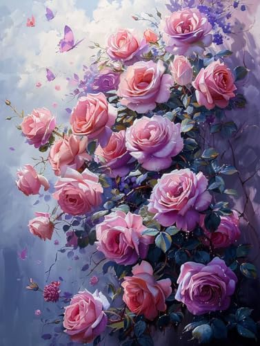 Blume Malen Nach Zahlen Erwachsene, Schmetterling Malen Nach Zahlen, DIY Handgemalt Ölgemälde Kit mit Pinseln Acrylfarbe, Paint by Numbers Adult Bastelset Erwachsene, Geschenke 100x135 cm R-4258 Blume Malen Nach Zahlen Erwachsene, Schmetterling Malen Nach Zahlen, DIY Handgemalt Ölgemälde Kit mit Pinseln Acrylfarbe, Paint by Numbers Adult Bastelset Erwachsene, Geschenke 100x135 cm R-4258 von MAYINGOU