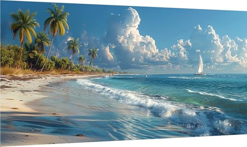 Diamond Painting Erwachsene Groß XXL Ozean, Diamant Painting Bilder Strand, 5D DIY Stickerei Cross Stickerei Bastelset Erwachsene, Full Drill Diamant Malerei für Deko Wohnzimmer 45x90cm 9-7665 Diamond Painting Erwachsene Groß XXL Ozean, Diamant Painting Bilder Strand, 5D DIY Stickerei Cross Stickerei Bastelset Erwachsene, Full Drill Diamant Malerei für Deko Wohnzimmer 45x90cm 9-7665 von MAYINGOU