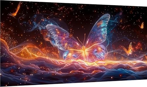 Diamond Painting Erwachsene Groß XXL Schmetterling, Diamant Painting Bilder Sternenhimmel, 5D DIY Stickerei Cross Stickerei Bastelset Erwachsene, Diamant Malerei für Deko Wohnzimmer 60x120cm 1-3919 Diamond Painting Erwachsene Groß XXL Schmetterling, Diamant Painting Bilder Sternenhimmel, 5D DIY Stickerei Cross Stickerei Bastelset Erwachsene, Diamant Malerei für Deko Wohnzimmer 60x120cm 1-3919 von MAYINGOU