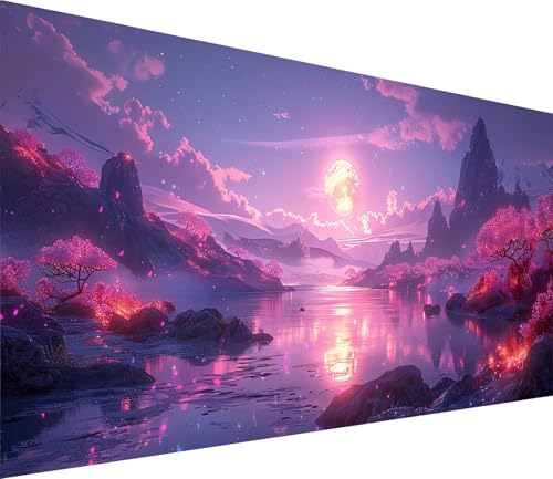 Diamond Painting XXL 30x60cm, Diamond Painting Erwachsene Mond, DIY Basteln Erwachsene Rivers, Full Diamant Kunst Malerei Stickerei Set, für Deko Wohnzimmer und Wanddeko, Geschenke für Frauen 4-3823 Diamond Painting XXL 30x60cm, Diamond Painting Erwachsene Mond, DIY Basteln Erwachsene Rivers, Full Diamant Kunst Malerei Stickerei Set, für Deko Wohnzimmer und Wanddeko, Geschenke für Frauen 4-3823 von MAYINGOU