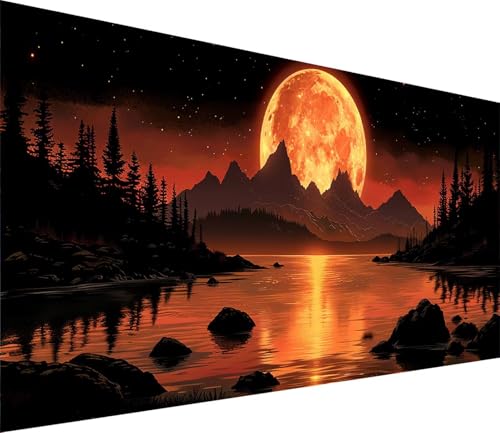 Diamond Painting XXL 80x160cm, Diamond Painting Erwachsene Berg, DIY Basteln Erwachsene Rivers, Full Diamant Kunst Malerei Stickerei Set, für Deko Wohnzimmer und Wanddeko, Geschenke für Frauen 4-3817 Diamond Painting XXL 80x160cm, Diamond Painting Erwachsene Berg, DIY Basteln Erwachsene Rivers, Full Diamant Kunst Malerei Stickerei Set, für Deko Wohnzimmer und Wanddeko, Geschenke für Frauen 4-3817 von MAYINGOU