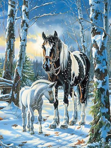 Horse Malen Nach Zahlen, Landschaft Malen Nach Zahlen Erwachsene, DIY Handgemalt Ölgemälde Kit mit Pinseln und Acrylfarbe, Paint by Numbers Bastelset Erwachsene, Geschenke für Frauen 100x130 cm C-2406 Horse Malen Nach Zahlen, Landschaft Malen Nach Zahlen Erwachsene, DIY Handgemalt Ölgemälde Kit mit Pinseln und Acrylfarbe, Paint by Numbers Bastelset Erwachsene, Geschenke für Frauen 100x130 cm C-2406 von MAYINGOU