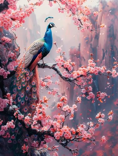 Pfau Malen Nach Zahlen, Blume Malen Nach Zahlen Erwachsene, DIY Handgemalt Ölgemälde Kit mit Pinseln und Acrylfarbe, Paint by Numbers Bastelset Erwachsene, Geschenke für Frauen 50x65 cm 6-5398 Pfau Malen Nach Zahlen, Blume Malen Nach Zahlen Erwachsene, DIY Handgemalt Ölgemälde Kit mit Pinseln und Acrylfarbe, Paint by Numbers Bastelset Erwachsene, Geschenke für Frauen 50x65 cm 6-5398 von MAYINGOU