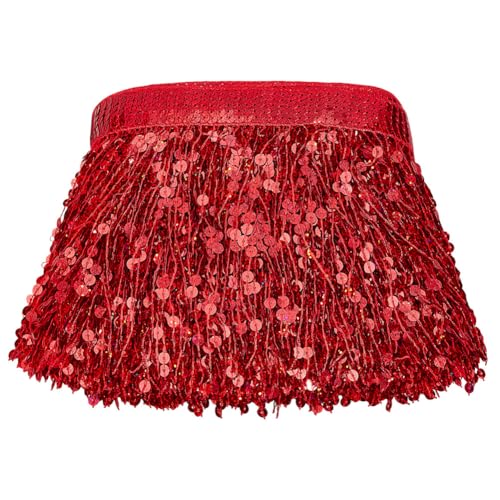 MAYJOYDIY 10m Rote Pailletten Fransenborte 17cm Funkelnde Fransenquastenbesatz Paillettenquasten Nähdekoration Für Lateinamerikanische Kleider Bühnenkostüme Nähen Basteln Party Dekoration MAYJOYDIY 10m Rote Pailletten Fransenborte 17cm Funkelnde Fransenquastenbesatz Paillettenquasten Nähdekoration Für Lateinamerikanische Kleider Bühnenkostüme Nähen Basteln Party Dekoration von MAYJOYDIY