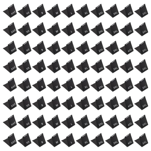 MAYJOYDIY 500Pcs Schwarzes Größenetikett Für Kleidung Zum Nähen XXS 5XL Gewebte Kleidungsetiketten Kleidungsstoff Besticktes Etikett Mix Aus Kleidungsbastelbändern Etiketten Für Hemden Hosen(10 Stile) MAYJOYDIY 500Pcs Schwarzes Größenetikett Für Kleidung Zum Nähen XXS 5XL Gewebte Kleidungsetiketten Kleidungsstoff Besticktes Etikett Mix Aus Kleidungsbastelbändern Etiketten Für Hemden Hosen(10 Stile) von MAYJOYDIY