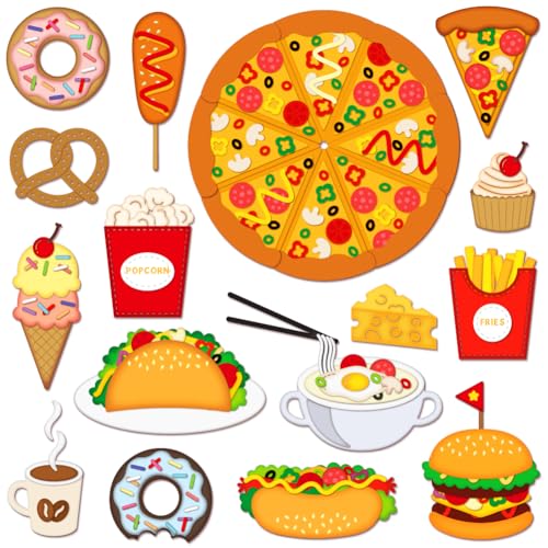 MAYJOYDIY Fast Food Metall-Stanzformen für Hamburger, Pommes, Pizza, Eis, Karbonstahl, Schablonen für DIY, Scrapbooking, Fotoalbum, dekorative Prägepapierkarten von MAYJOYDIY