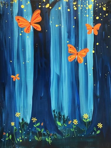 Malen Nach Zahlen Erwachsene Butterfly Malen Nach Zahlen, Pflanze Malen Nach Zahlen ab 7 Jahre Mädchen Kits Mit Pinsel und Acrylfarbe, Paint by Numbers für Home Decor, 100x200cm (Rahmenlos) 0-P-6 von MAYUPEOU