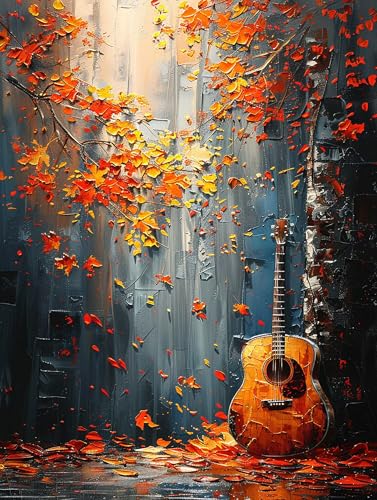 Malen Nach Zahlen Erwachsene Gitarre Malen Nach Zahlen, Baum Malen Nach Zahlen ab 7 Jahre Mädchen Kits Mit Pinsel und Acrylfarbe, Paint by Numbers für Home Decor, Geschenke 80x160cm (Rahmenlos) H-1-U von MAYUPEOU