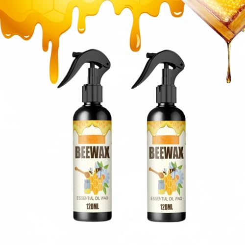 Natürliches Mikromolekularisiertes Bienenwachsspray, Ouhoe Bienenwachs-Möbelpolitur Und -Reiniger, Bienenwachsspray Für Böden Und Möbel, Bienenwachsspray-Reiniger (2) von MAYYOONA