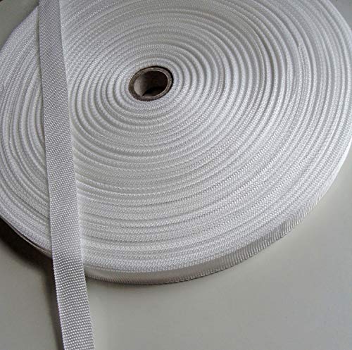 100 Meter Gurtband PP, Bandbreite 20 mm, Bandfarbe weiß von MB