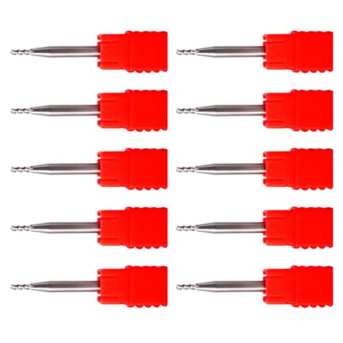 Pack Von 10 Stahl Drei Flöten End Milling Cutter Für Aluminium Hohe Effizienz Und Haltbarkeit von MCAOAL