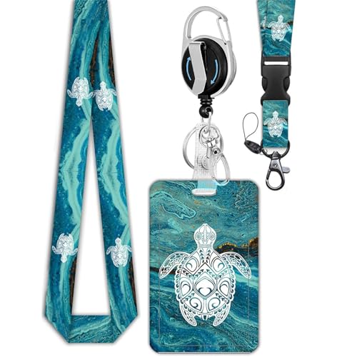 Turtles Kartenkoffer Key Lanyard Mit Carabiner Clip Card Halsgurt Abzeichen Lanyard Für Krankenschwestern Lehrer Schüler Schüler von MCAOAL