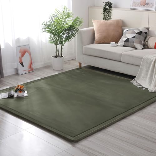 MCBHSH Korallensamt-Teppich, Krabbelmatte, weicher Tatami-Teppich, rutschfeste Spielmatte-A-50 * 80cm von MCBHSH