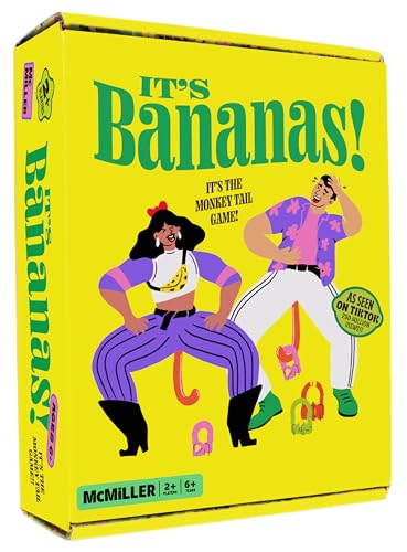 Bananas! Das Affenschwanz-Spiel - Lustiges, Spaßiges Spiel für Partys & Familie, für Kinder, Babyparty, Junggesellinnenabschied, Ostern, Scherzgeschenk für Spieleabend, Ab 6 Jahren, 2+ Spieler von MCMILLER ENTERTAINMENT