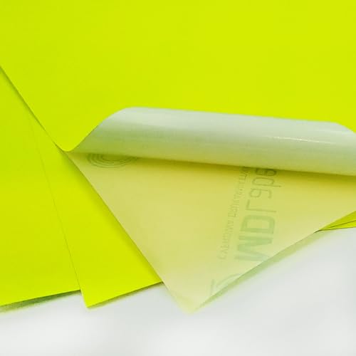 MD Labels Universal Etiketten DIN A4 Klebeetiketten– bedruckbare-Beschriftungsetiketten in Neon-Gelb -Neon-Etiketten aus Papier zum Beschriften 210x297mm, 50 Etiketten von MD Labels