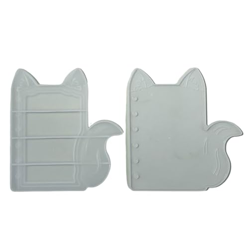 1 Set Vielseitige Silikon Gussform Katze Ohr Geformte Notebook Form Vielseitige Ornamente Form Schmuck Machen Werkzeug von MEAKTSMI