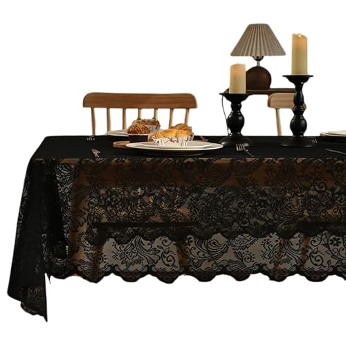 MEAKTSMI Weiche Spitzen Tischdecke Für Romantics Diners Und Wohndekorationen Weiches Polyester Tischtuch Für Den Empfang Freien MEAKTSMI Weiche Spitzen Tischdecke Für Romantics Diners Und Wohndekorationen Weiches Polyester Tischtuch Für Den Empfang Freien von MEAKTSMI
