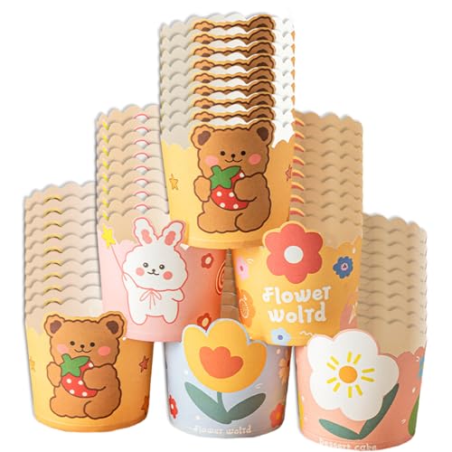 Packung Mit 50 Schönen Cartoon Cupcake Papet Cups Dekoration Für Backpartys Und Event Food Gradepaper Materialien Packung Mit 50 Schönen Cartoon Cupcake Papet Cups Dekoration Für Backpartys Und Event Food Gradepaper Materialien von MEAKTSMI