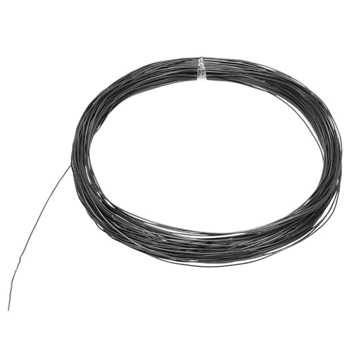 MECCANIXITY Aluminium-Basteldraht, 22 Gauge, biegbarer Draht, Metallanker-Draht für Schmuckherstellung, DIY, Modellierung, Blumenkranz, Drahtwickeln, Weihnachtsschmuck (22 AWG, Schwarz) von MECCANIXITY