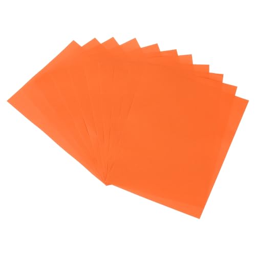 MECCANIXITY Origami-Kartonpapier zum Drucken, Basteln, Zeichnen, Bastelbedarf, 20,3 x 15,2 cm, Orange-Rot, 100 Stück von MECCANIXITY