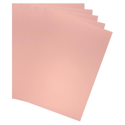 MECCANIXITY Spiegeltafel-Blätter, 29,7 x 20,3 cm, metallisches Kartonpapier, 250 g/m², reflektierende Blätter für Geschenkverpackungen, Bastelarbeiten, Roségold, 10 Stück von MECCANIXITY