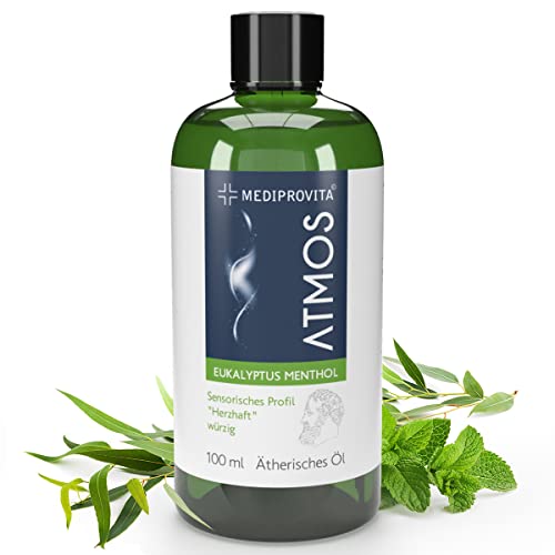 Ätherische Öle Eukalyptus Menthol 100ml Naturrein für Aroma Diffuser Öl extrem ergiebig Bio Aromaöl Öl Duftöl Diffuser Aromatherapie Raumduft von MEDIPROVITA