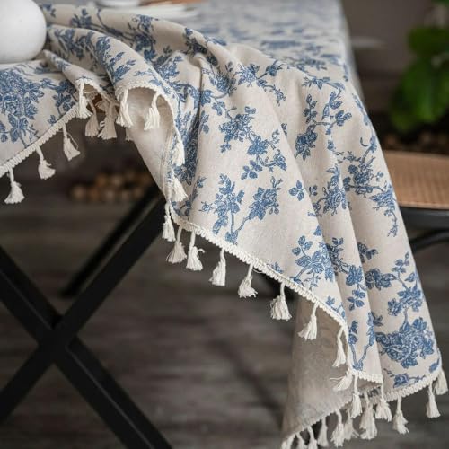 Ins Floral Tischdecken Retro Baumwolle Leinen Couchtisch Esstisch Abdeckung Tisch Tuch Picknick Matte Foto Hintergrund Tuch Room Decor von MEEDY