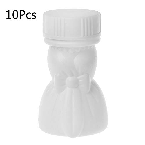 10 Stück/Set leere Hochzeitsblasenflasche Kinderspielzeug Seifenflasche Partygeschenk für Feier Verlobung Braut Süßigkeiten Behälter für Süßigkeiten Buffet Lila von MEELYHOME
