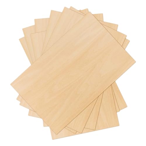 12 Stücke 20 * 30cm Bastelholz Holzplatte: Holzplatten zum Basteln Sperrholzplatten Balsaholz Für zum Basteln Kreativ Hobby Laserprojekte Gemälde Kunst Modellbau von MEGYAD