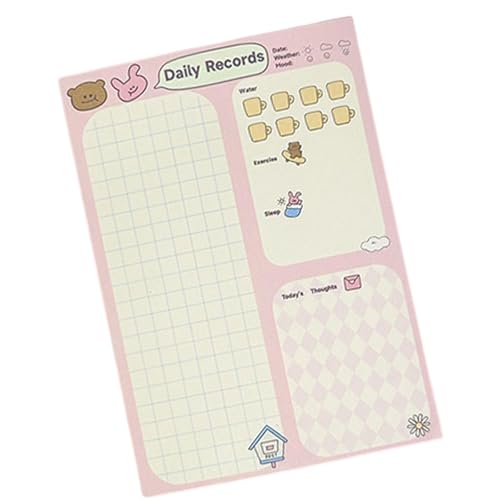 100 Blatt Hasen Haftnotizen A 6 Tagesplan Haftnotizen Lovely Animal Memo Pad Wochenplan Schule Bürobedarf von MEIBAOGE