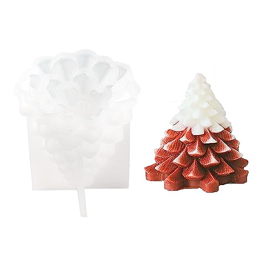 3D-Silikonharz-Form, Weihnachtsbaum, Aromatherapie, Gips, Ornament, Epoxid-Formen, handgefertigte Seifenharz-Formen von MEIBAOGE