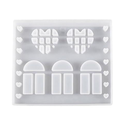 MEIBAOGE House Candle Molds Love House Silikonform Gipsformen Epoxidharz Formen für Kerzenständer Dekorationen von MEIBAOGE