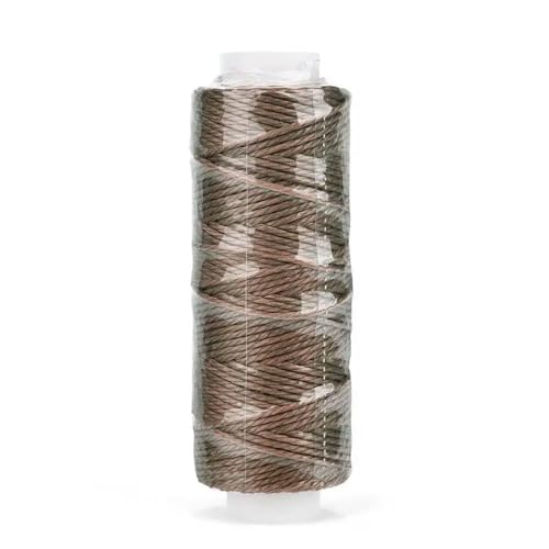 MEIFULLE 0,65 mm rundes gewachstes Garn, Polyester-beschichtetes Nähgarn, DIY handgefertigtes Leder-Nähseil, Armbänder, Schmuck, geflochten, 25 m von MEIFULLE