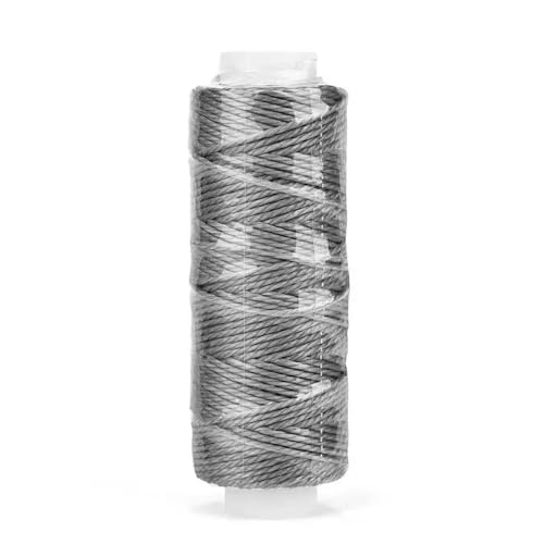 MEIFULLE 0,65 mm rundes gewachstes Garn, Polyester-beschichtetes Nähgarn, DIY handgefertigtes Leder-Nähseil, Armbänder, Schmuck, geflochten, 25 m von MEIFULLE