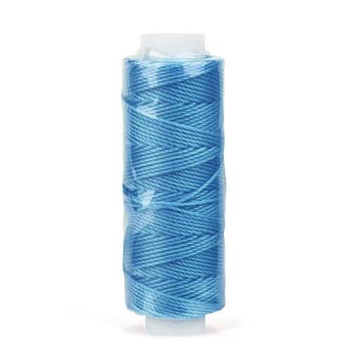 MEIFULLE 0,65 mm rundes gewachstes Garn, Polyester-beschichtetes Nähgarn, DIY handgefertigtes Leder-Nähseil, Armbänder, Schmuck, geflochten, 25 m von MEIFULLE