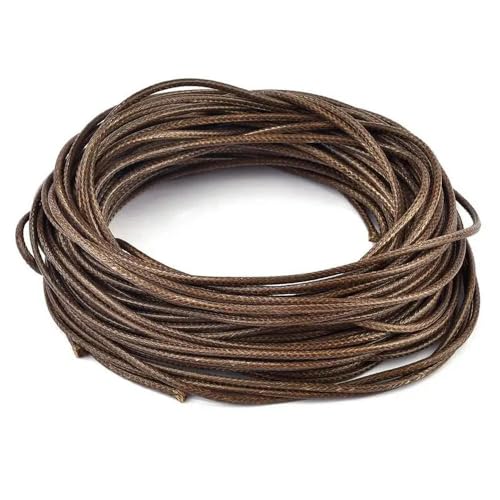 MEIFULLE 5 mt/los 1-3mm Lederband Runde Wachs Seil String Schmuck Erkenntnisse DIY Halsketten Armband Schmuck Machen Zubehör Wachs Schnur von MEIFULLE